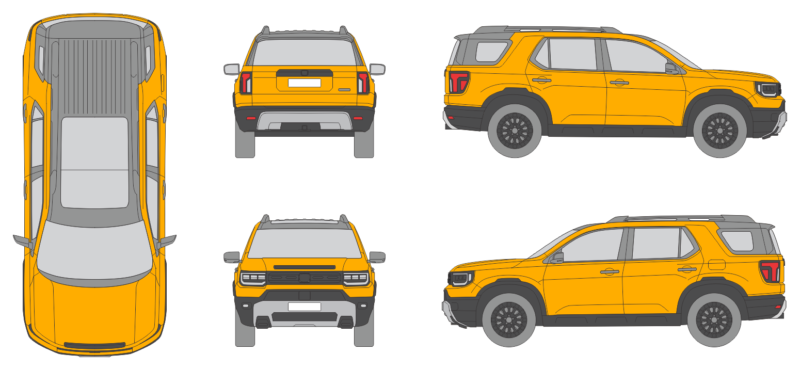 Honda Passport 2026 SUV Template