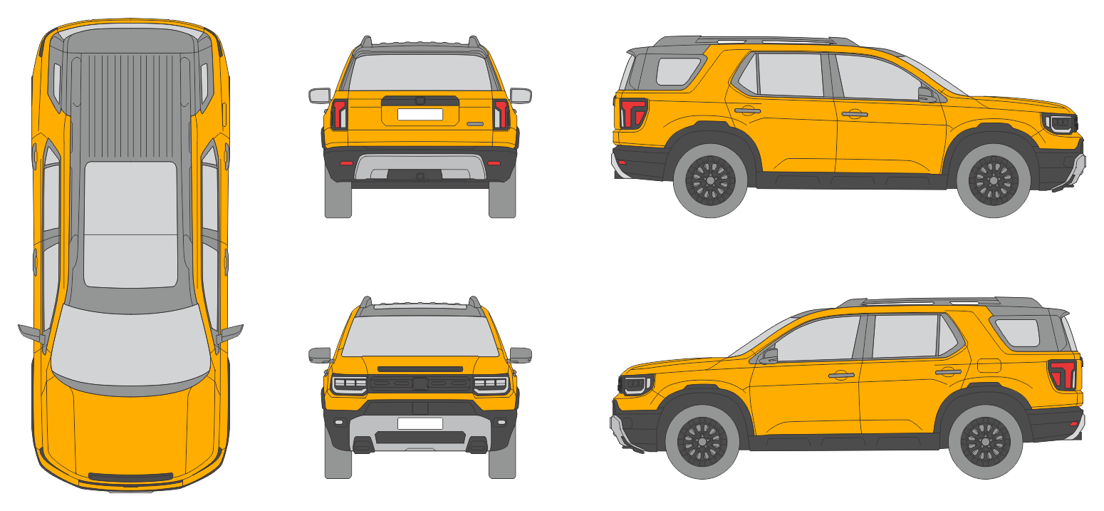 Honda Passport 2026 SUV Template