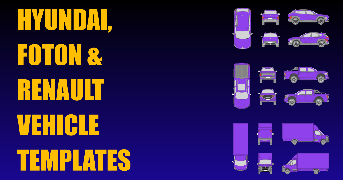 Hyundai, Foton and Renault Vehicle Templates Added