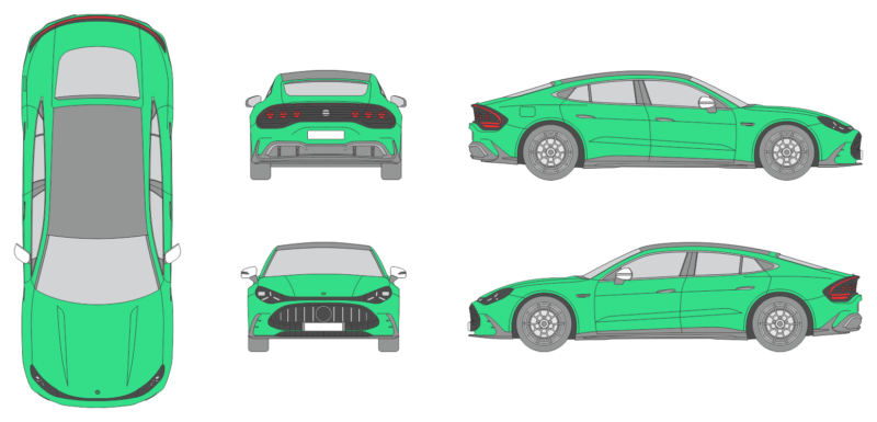 Mercedes Benz AMG GT 2026 Car Template