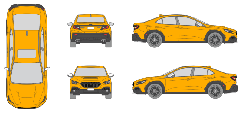 Subaru WRX 2022 Car Template