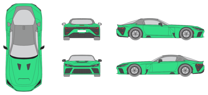 Toyota GR GT 2026 Car Template