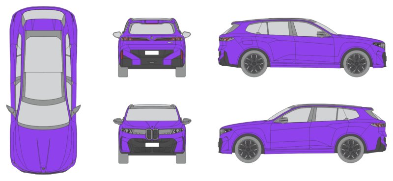 BMW iX5 2026 SUV Template