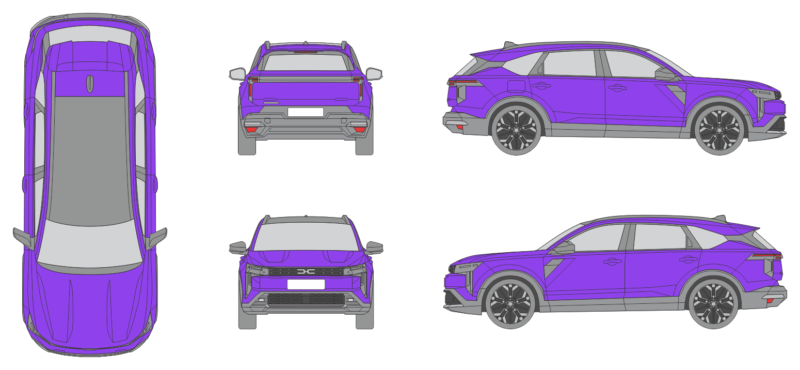 Dacia Striker 2026 Station Wagon Template
