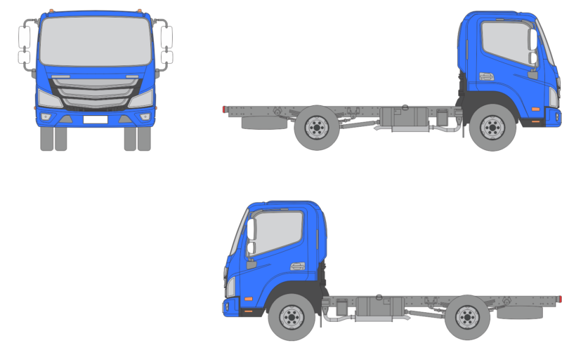 Foton Aumark S 2019 Short Truck Template