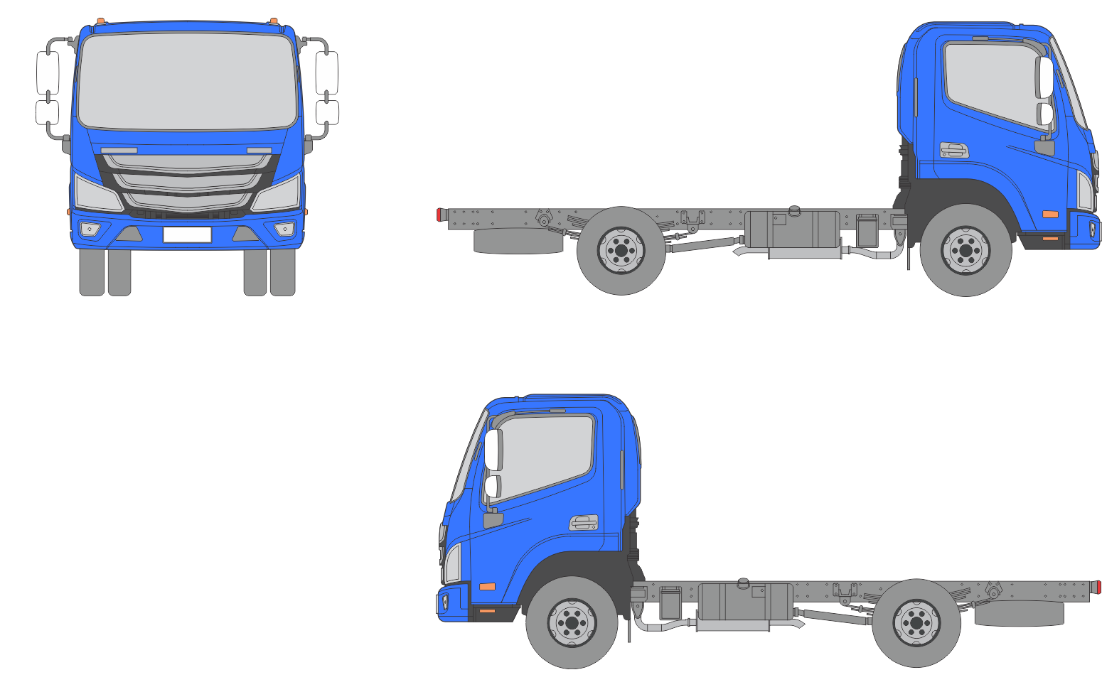 Foton Aumark S 2019 Short Truck Template Foton Aumark S 2019 Short Truck Template