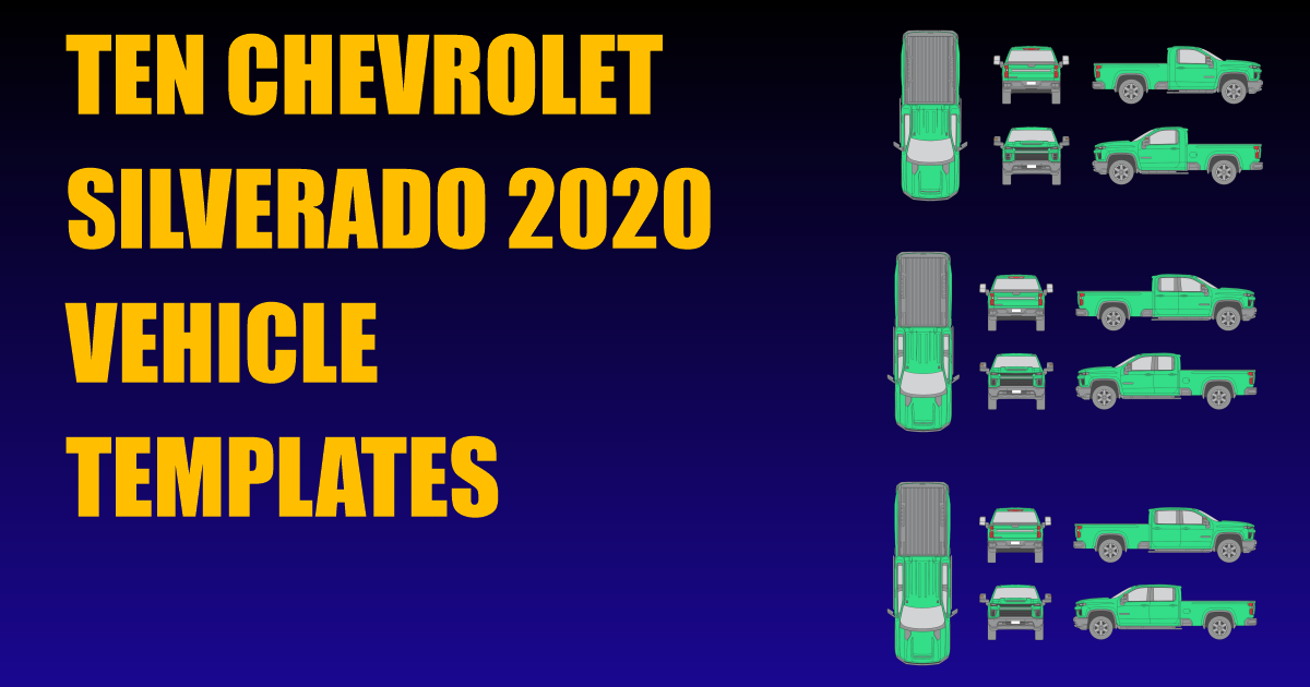 Ten Chevrolet Silverado 2020 Vehicle Templates Added