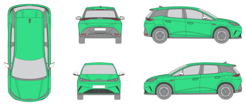 Byd Dolphin G 2026 SUV Template