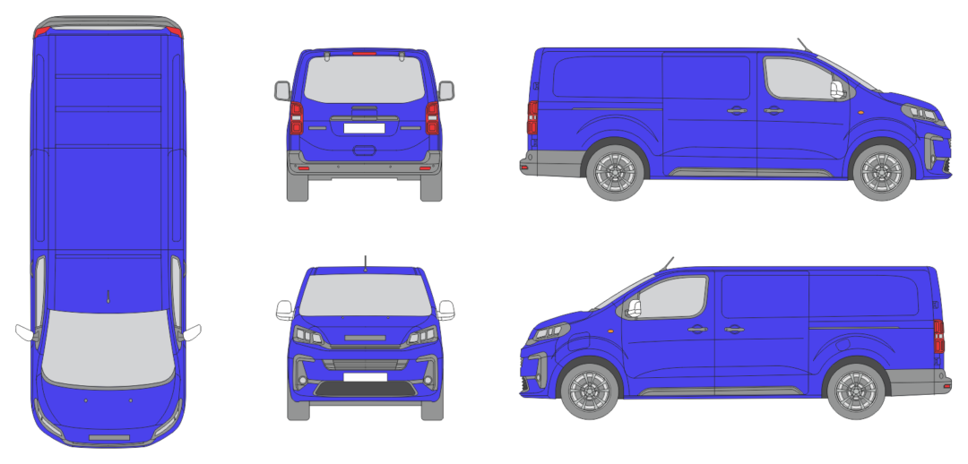 Iveco eJolly 2026 Long Liftgate Window Van Template