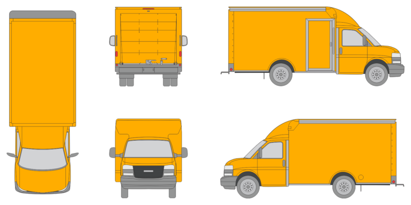 Rockport Commercial Cargoport 2025 Short Rear Roll Gate Slide Door R Truck Template