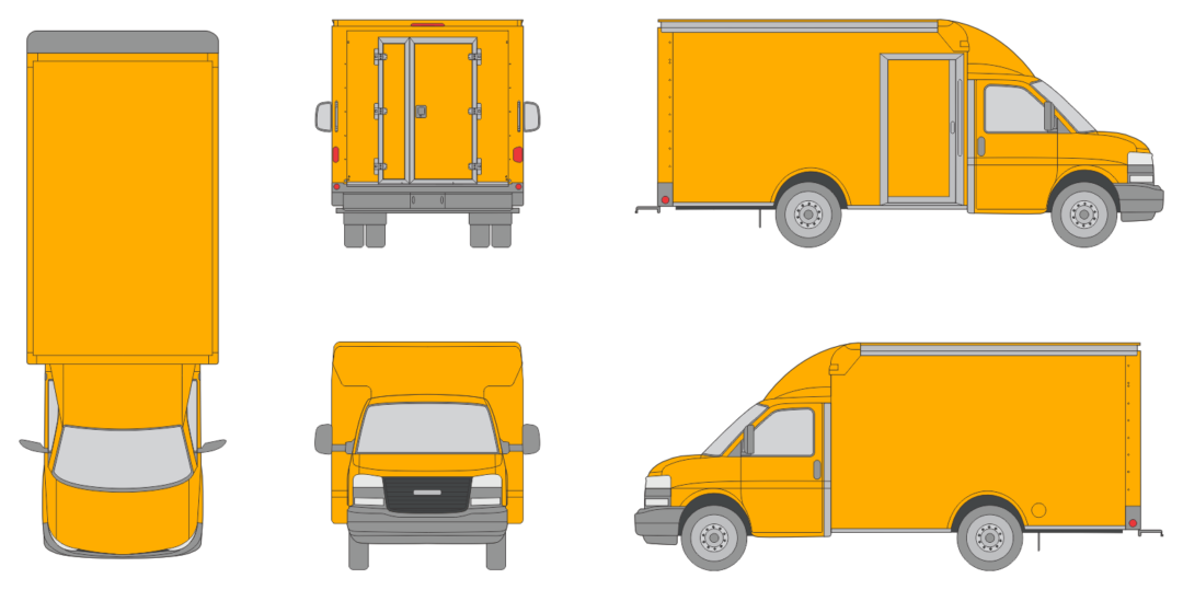 Rockport Commercial Cargoport 2025 Short Rear Swing Doors Slide Door R Truck Template