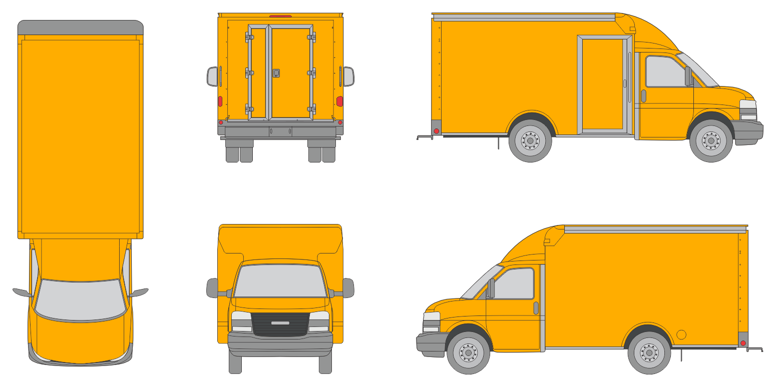 Rockport Commercial Cargoport 2025 Short Rear Swing Doors Slide Door R Truck Template