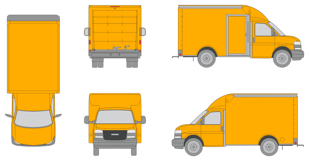 Rockport Commercial Cargoport 2025 Ultra Short Rear Roll Gate Slide Door R Truck Template
