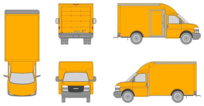 Rockport Commercial Cargoport 2025 Ultra Short Rear Roll Gate Slide Door R Truck Template