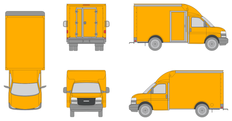 Rockport Commercial Cargoport 2025 Ultra Short Rear Swing Doors Slide Door R Truck Template