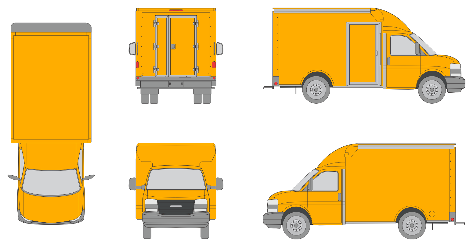 Rockport Commercial Cargoport 2025 Ultra Short Rear Swing Doors Slide Door R Truck Template